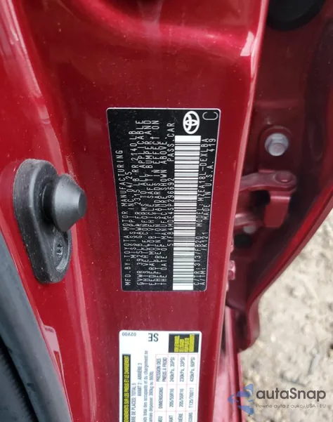 2025 Toyota Corolla Le z USA, uszkodzony, nr VIN 5YFB4MDE4SP296692